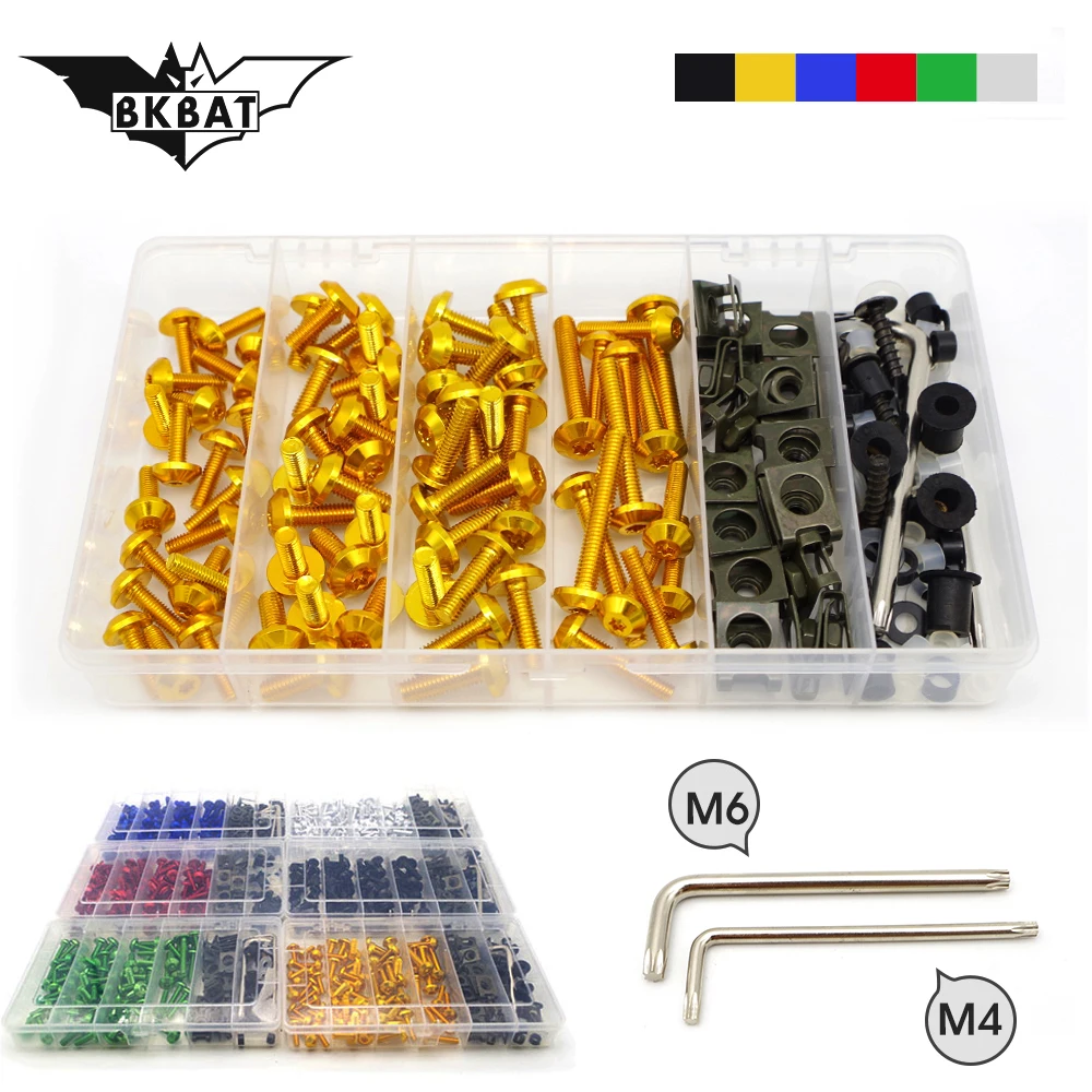 Universal Motorcycle Bolts Screw Nuts M4/M6 fairing kit cover for honda cb400 shadow 750 varadero 125 c70 shadow vt 750 cb 150r
Universal Motorcycle Bolts Screw Nuts M4/M6 fairing kit cover for honda cb400 shadow 750 varadero 125 c70 shadow vt 750 cb 150r