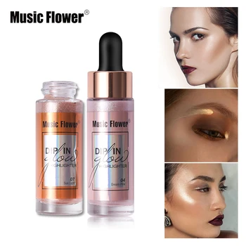 Music Flower 7 Colors Liquid Highlighter Makeup Glitter Face Highlighter Cream Natural Brighten Shine Illuminator Drop Glow
Music Flower 7 Colors Liquid Highlighter Makeup Glitter Face Highlighter Cream Natural Brighten Shine Illuminator Drop Glow
