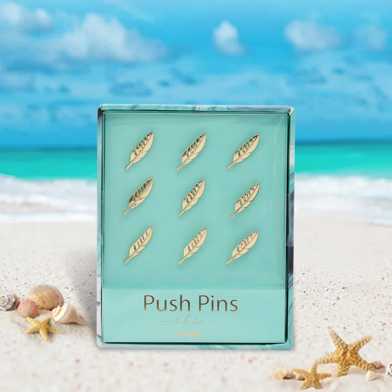 Light Blue gold Feather Metal Stud Golden Feather Cork Stud Push Pins Office Pins Pin Office Safety Pin Accessories Thumb Tack
Light Blue gold Feather Metal Stud Golden Feather Cork Stud Push Pins Office Pins Pin Office Safety Pin Accessories Thumb Tack