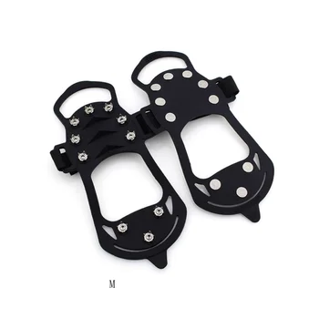 1 Pair 10 Studs winter Anti-Skid Snow Ice Climbing Hiking Shoe Grips Crampons Cleats Overshoes Slip-on Stretch Footwear
1 Pair 10 Studs winter Anti-Skid Snow Ice Climbing Hiking Shoe Grips Crampons Cleats Overshoes Slip-on Stretch Footwear