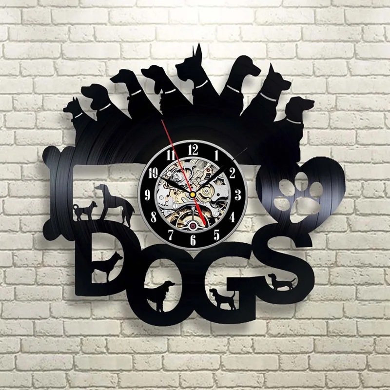 2019 New Wandklok Horloge Mural Free Shipping Vinyl Hollow Dog Pattern Rubber Record Clock Enthusiasts Gift Retro Style Wall
2019 New Wandklok Horloge Mural Free Shipping Vinyl Hollow Dog Pattern Rubber Record Clock Enthusiasts Gift Retro Style Wall