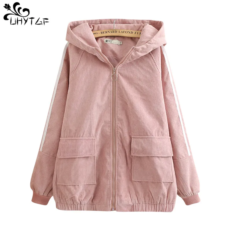 UHYTGF Ladies Long sleeve Trench coat 2019 Spring autumn Women Korean stripe Loose 6XL Plus size Hooded female Trench coats X292
UHYTGF Ladies Long sleeve Trench coat 2019 Spring autumn Women Korean stripe Loose 6XL Plus size Hooded female Trench coats X292