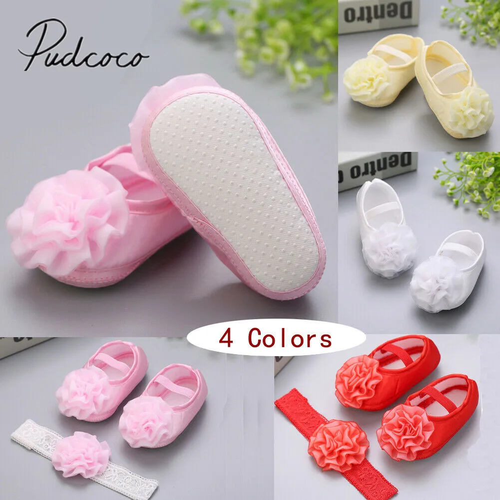 2019 Baby First Walkers Newborn Infant Baby Girl Casual Soft Flower Sole Prewalker Cotton Shoes Headband 2Pcs Princess Set Props
2019 Baby First Walkers Newborn Infant Baby Girl Casual Soft Flower Sole Prewalker Cotton Shoes Headband 2Pcs Princess Set Props