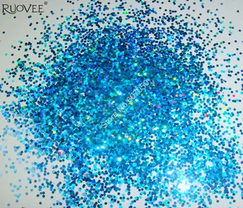 

50g/bag x 1mm(1/24")Laser Holographic Light Blue Dazzling Hexagon Glitter Paillette Spangle Shape for Nail Art &Glitter Crafts