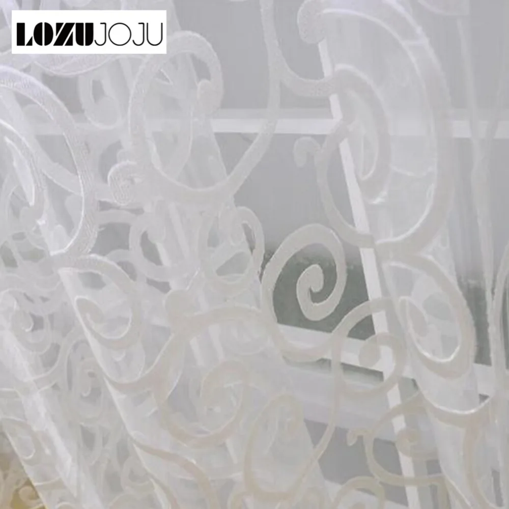 LOZUJOJU Transparent Tulle Drops White Curtains Stripe Jacquard Floral Design Pastoral Pull Pleated Tape Fabric Bedroom Windows
LOZUJOJU Transparent Tulle Drops White Curtains Stripe Jacquard Floral Design Pastoral Pull Pleated Tape Fabric Bedroom Windows