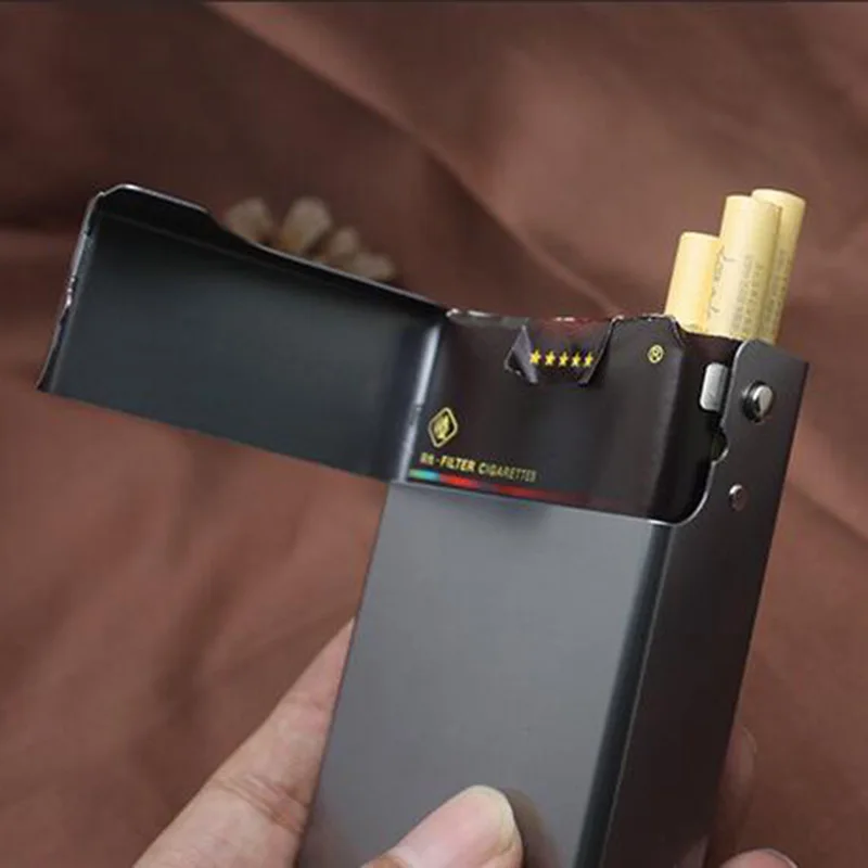 Gift for Men Automatic Metal Cigarette Case Box for Men Complete Package Holding 20pcs Pocket Waterproof Cigarette Tobacco Case
Gift for Men Automatic Metal Cigarette Case Box for Men Complete Package Holding 20pcs Pocket Waterproof Cigarette Tobacco Case