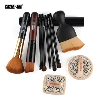 

MAANGE 10pcs/set Makeup Brush Foundation Contour Powder Blending Cosmetic Face Make Up Beauty Kabuki Brush Maquiagem