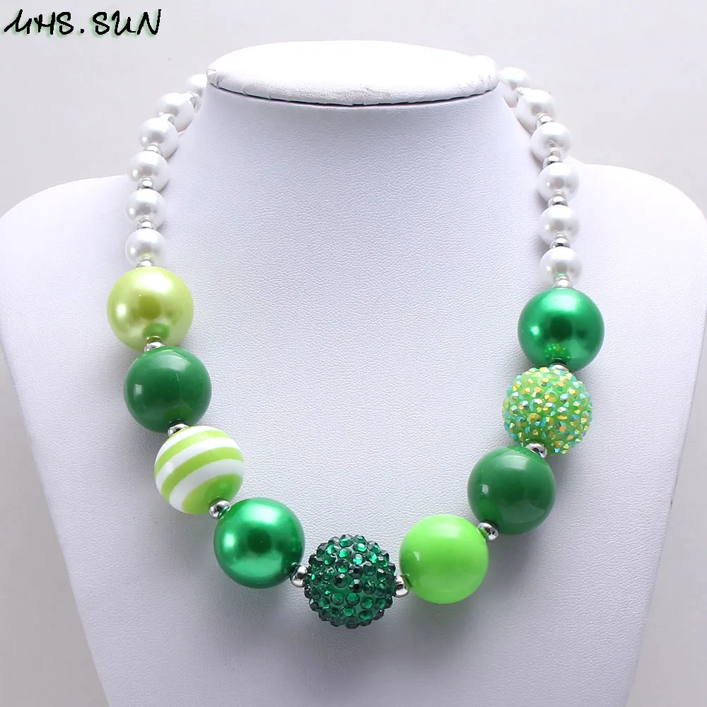 MHS.SUN 1PC/lot Spring Green Chunky Bubblegum Beaded Necklace For Baby Kids Newest Handmade Girls Chain Necklace Jewelry Gift
MHS.SUN 1PC/lot Spring Green Chunky Bubblegum Beaded Necklace For Baby Kids Newest Handmade Girls Chain Necklace Jewelry Gift