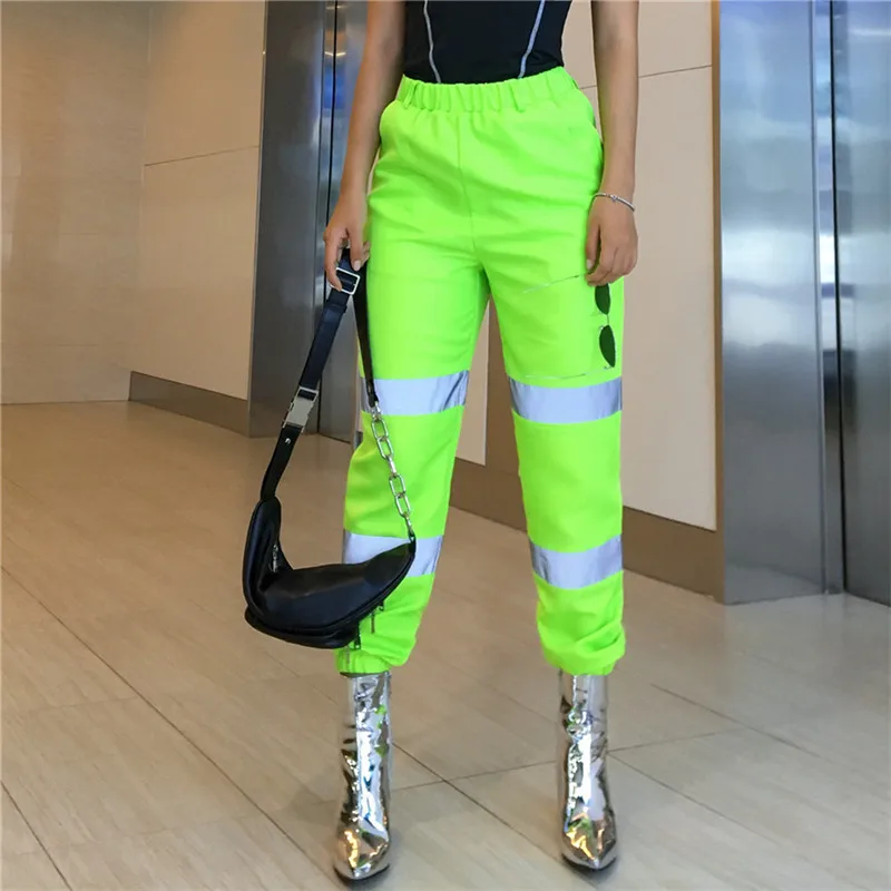 2019 Fashion Reflective Pants Women Joggers High Waist Hip Hop Harem Pants Night Glow Up Casual Pants Loose Streetwear
2019 Fashion Reflective Pants Women Joggers High Waist Hip Hop Harem Pants Night Glow Up Casual Pants Loose Streetwear