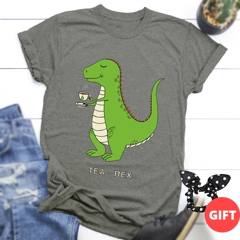 S-5XL Harajuku summer women's T shirt new ins fashion cartoon printed bts dinosaur 100% cotton casual T-shirt shirt cute tops
S-5XL Harajuku summer women's T shirt new ins fashion cartoon printed bts dinosaur 100% cotton casual T-shirt shirt cute tops