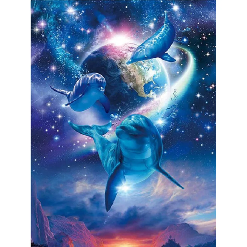 YIKEE diamond painting Space Dolphin,kit diamond painting,diamond mosaic full square K704
YIKEE diamond painting Space Dolphin,kit diamond painting,diamond mosaic full square K704