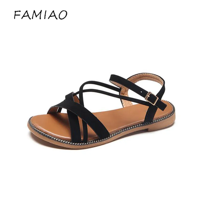 FAMIAO Ankle Strap Gladiator Sandals Women Flats 2018 Summer Flats Shoes Ladies Sexy Beach Sandals BOHEMIAN
FAMIAO Ankle Strap Gladiator Sandals Women Flats 2018 Summer Flats Shoes Ladies Sexy Beach Sandals BOHEMIAN