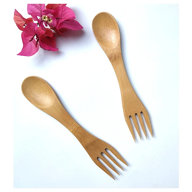 AIRCHR 50pcs/lot 100% Natural Bamboo Spoon Fork All IN One Portable Wood Cutlery Set Wholesale Bamboo Dinerware
AIRCHR 50pcs/lot 100% Natural Bamboo Spoon Fork All IN One Portable Wood Cutlery Set Wholesale Bamboo Dinerware