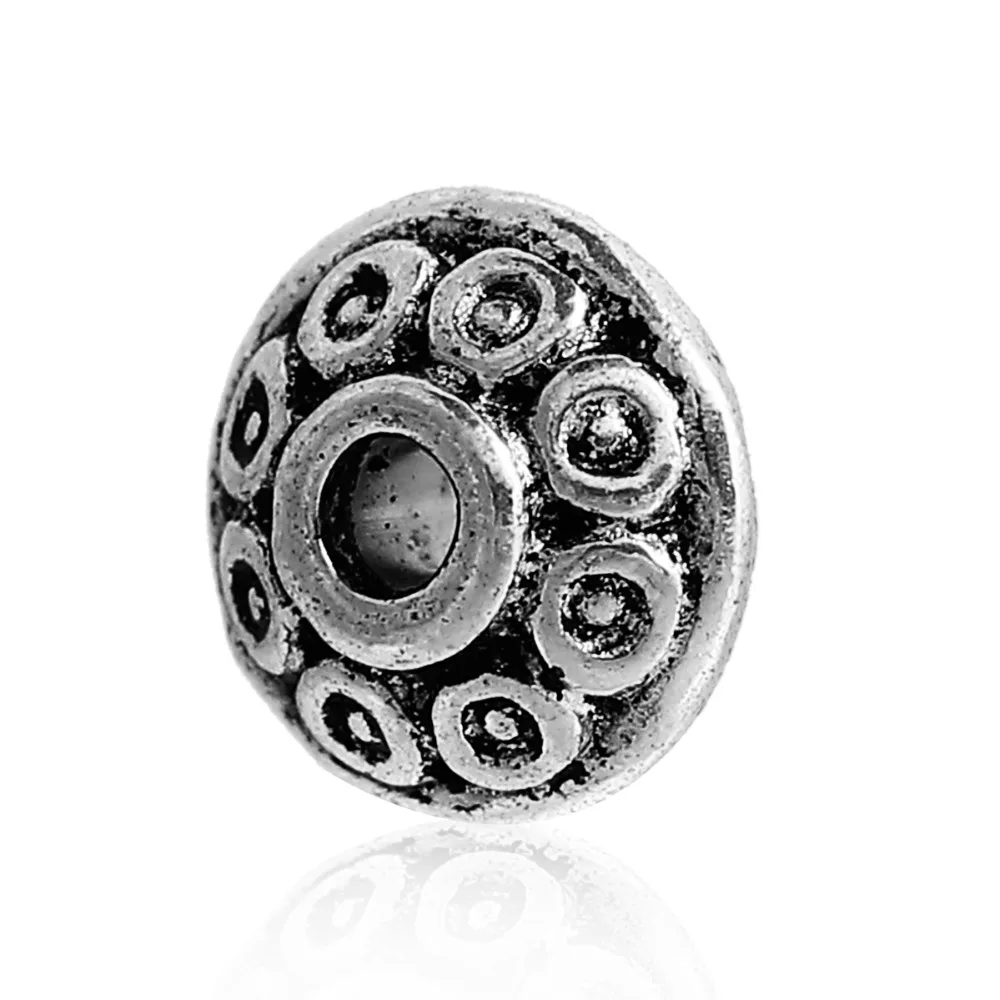 Doreen Box 100PCs Anqitue Silver Color Carved Bicone Spacers Beads 4 x 6mm (B00561)
Doreen Box 100PCs Anqitue Silver Color Carved Bicone Spacers Beads 4 x 6mm (B00561)
