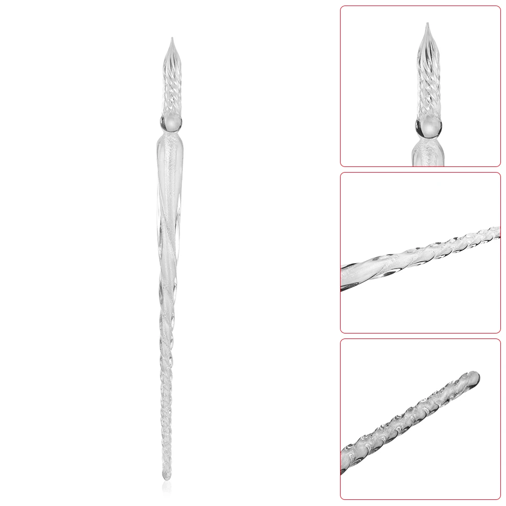 1 PC Glass Lampwork Pen with 3D Flower inside Handmade Crystal Penholder Plunging Calligraphy Pen Filling Ink Fountain Pens
1 PC Glass Lampwork Pen with 3D Flower inside Handmade Crystal Penholder Plunging Calligraphy Pen Filling Ink Fountain Pens
