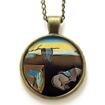 10pcs Salvador Dali necklace, The persistence of memory art necklace time clocks Gift glass photo necklace
10pcs Salvador Dali necklace, The persistence of memory art necklace time clocks Gift glass photo necklace
