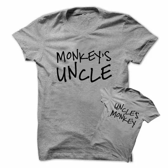Matching Uncle Nephew or Niece Shirts Tees T-shirt Idea Mens Baby Toddler Monkey's Uncle Uncle to be Brother T Shirt T2015
Matching Uncle Nephew or Niece Shirts Tees T-shirt Idea Mens Baby Toddler Monkey's Uncle Uncle to be Brother T Shirt T2015
