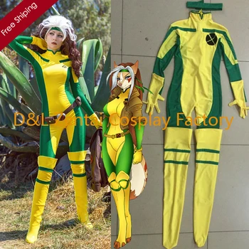 2016 Halloween Costume, X-Men Rogue Costume, Yellow And Green Lycra Spandex Catsuit Superhero Cosplay Costume For Women RG102
2016 Halloween Costume, X-Men Rogue Costume, Yellow And Green Lycra Spandex Catsuit Superhero Cosplay Costume For Women RG102