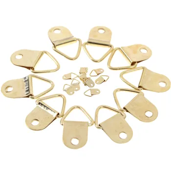 10PCS/Lot Golden Triangle D-Ring Hanging Picture oil Painting Mirror Frame Hooks Hangers
10PCS/Lot Golden Triangle D-Ring Hanging Picture oil Painting Mirror Frame Hooks Hangers