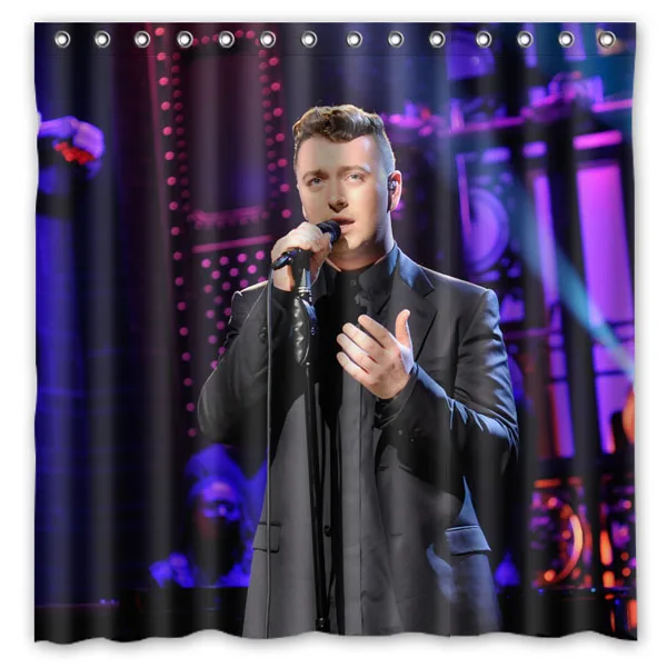 Новая Водонепроницаемая занавеска для душа Sam Smith Экологически чистая моющаяся