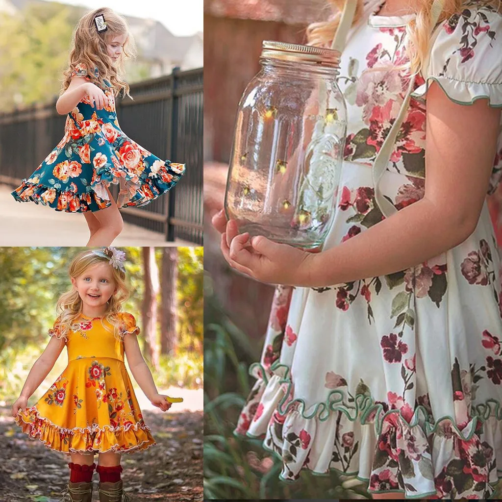 Toddler Baby Kids Girls Ruched Ruffles Floral Flowers Princess Dresses Clothes Summer Dresses
Toddler Baby Kids Girls Ruched Ruffles Floral Flowers Princess Dresses Clothes Summer Dresses