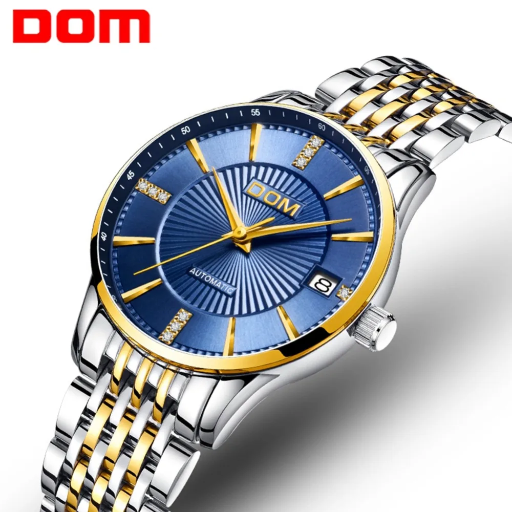 DOM Women Dress Watch Automatic Stainless Steel Fashion Ladies Wristwatch Auto Date Mechanicel Clock Female Luxury Watches G-79
DOM Women Dress Watch Automatic Stainless Steel Fashion Ladies Wristwatch Auto Date Mechanicel Clock Female Luxury Watches G-79