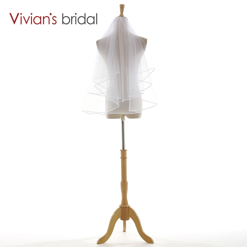 Vivian's Bridal Special Offer Two Layers Wedding Veil Fashion Wedding Dress Accessories For Bridal Women Free Shipping QQ05
Vivian's Bridal Special Offer Two Layers Wedding Veil Fashion Wedding Dress Accessories For Bridal Women Free Shipping QQ05
