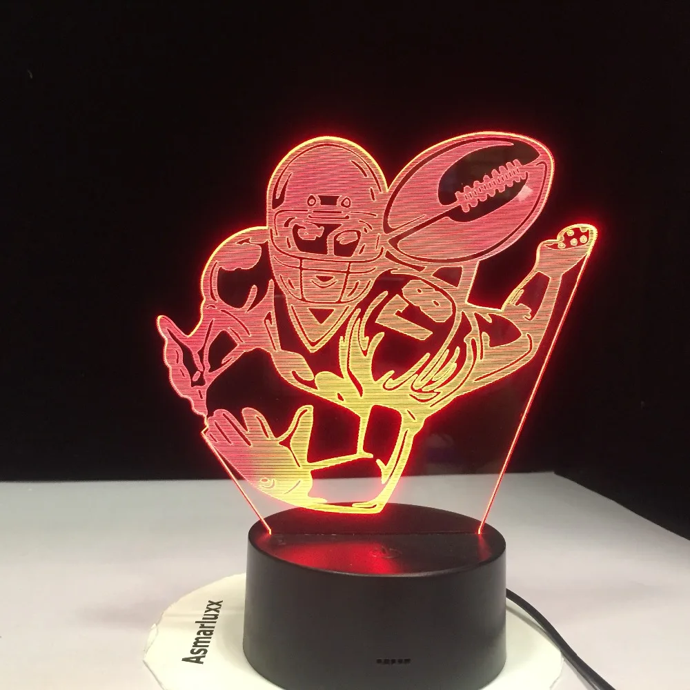 7 Colorful 3D Visual Led Rugby Nightlight For Kids Touch Usb American Football Modeling Desk Lamp Baby Sleep Light Fixture Decor
7 Colorful 3D Visual Led Rugby Nightlight For Kids Touch Usb American Football Modeling Desk Lamp Baby Sleep Light Fixture Decor