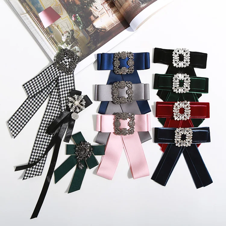 GETSRING Women Tie Bow Vintage Diamond Velvet Satin Bow Ties Brooch Fake Shirt Collar Neck Tie Pink Neck Ties Women Accessories
GETSRING Women Tie Bow Vintage Diamond Velvet Satin Bow Ties Brooch Fake Shirt Collar Neck Tie Pink Neck Ties Women Accessories
