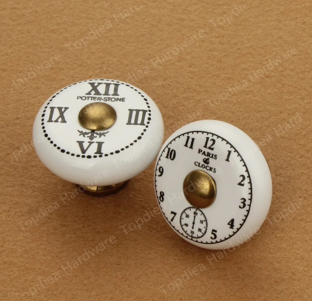Retro Clock type ceramic single hole handle Cabinet knob furniture door drawer handle
Retro Clock type ceramic single hole handle Cabinet knob furniture door drawer handle