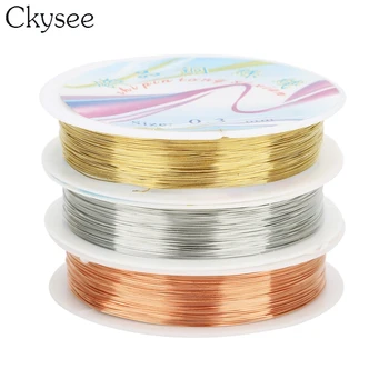 Ckysee 30m/roll Gold/Rhodium Color Brass Copper Beading Wire Thread Cord 0.25mm for DIY Jewelry Findings Making Accessories
Ckysee 30m/roll Gold/Rhodium Color Brass Copper Beading Wire Thread Cord 0.25mm for DIY Jewelry Findings Making Accessories