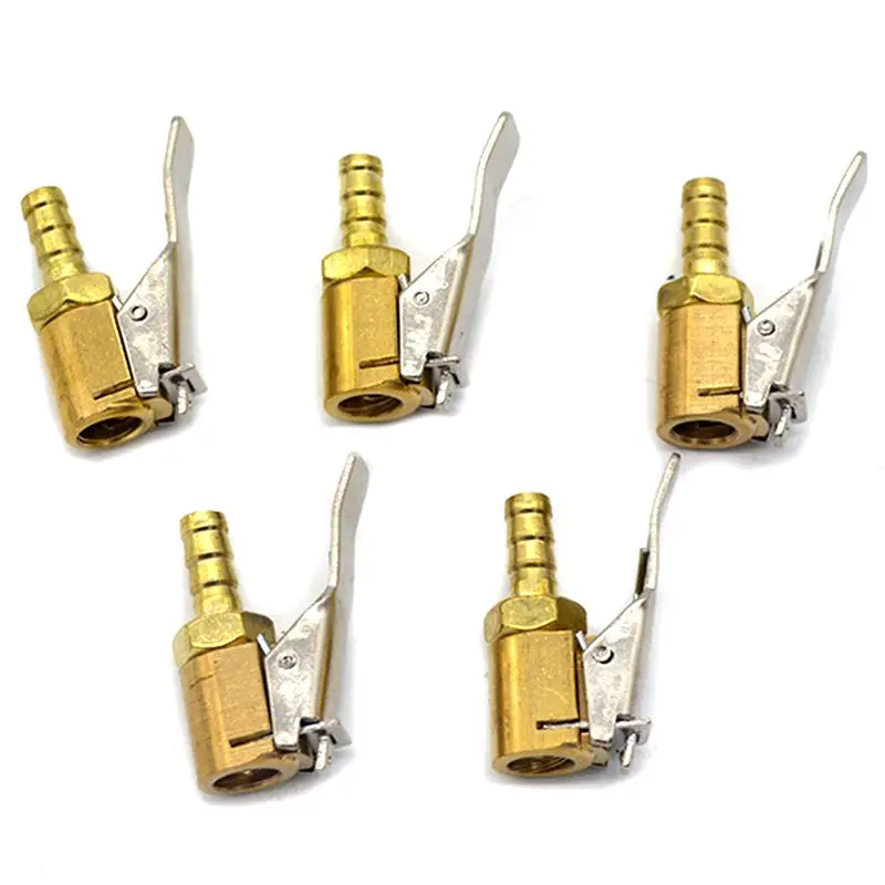 5 pcs Clamp copper Tyre Valve Air Pump Chuck Clip Tire Inflator Valve Connector High Quality 6mm Car Truck Tyre
5 pcs Clamp copper Tyre Valve Air Pump Chuck Clip Tire Inflator Valve Connector High Quality 6mm Car Truck Tyre