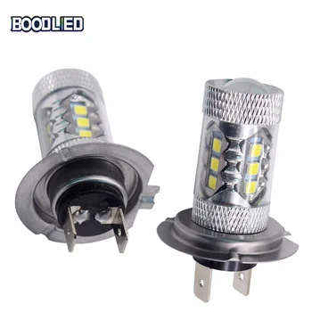 BOODLIED 2pcs H7 LED Headlight 80W 3030 SMD LED White High Power H7 Light Bulbs For Car LED Headlight Auto Fog Lights DC 12V 
BOODLIED 2pcs H7 LED Headlight 80W 3030 SMD LED White High Power H7 Light Bulbs For Car LED Headlight Auto Fog Lights DC 12V
