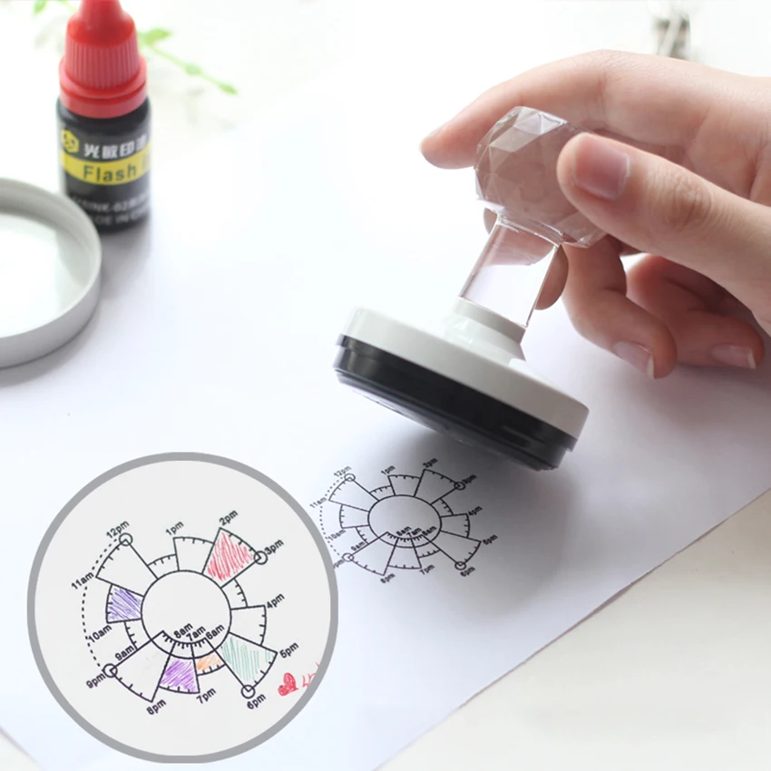 Round Photosensitive Time Seal Scrapbooking Decor Stamp Diary Paper Craft Art Embossing Stencil Schedule Planner Template Gadget
Round Photosensitive Time Seal Scrapbooking Decor Stamp Diary Paper Craft Art Embossing Stencil Schedule Planner Template Gadget
