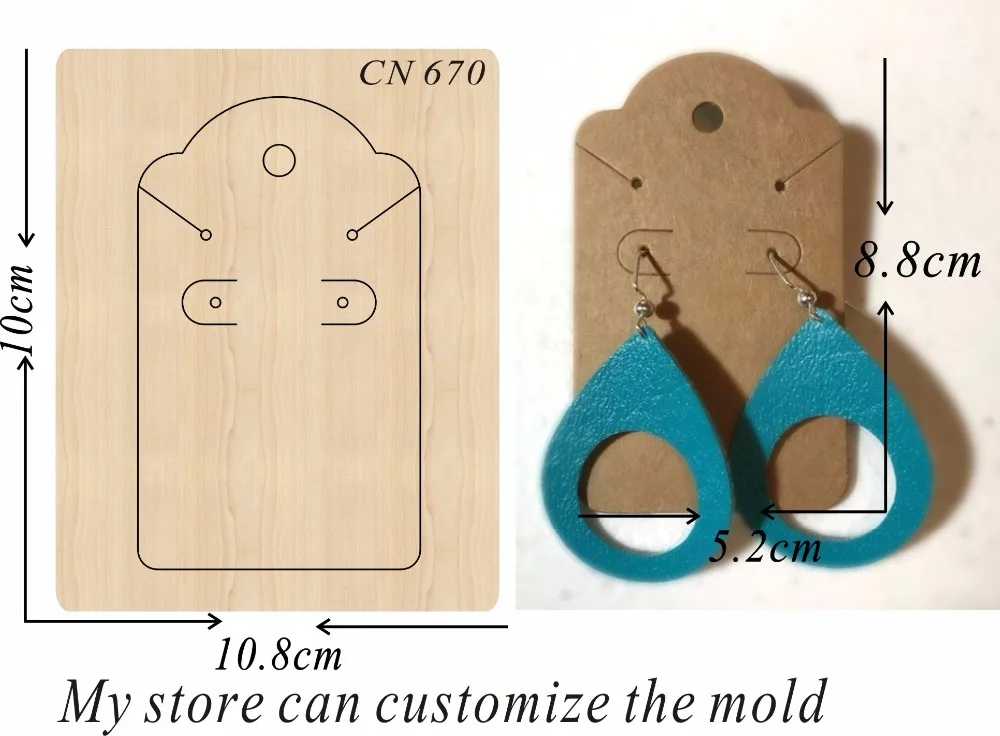 Earring tag /3 wooden die moulds die cutting accessories wooden die Regola Acciaio Die Misura
Earring tag /3 wooden die moulds die cutting accessories wooden die Regola Acciaio Die Misura