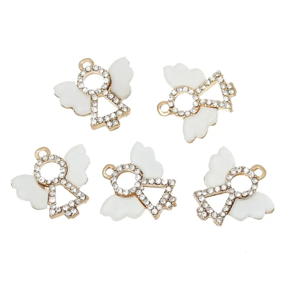 DoreenBeads Zinc Metal Alloy + Resin Charm Pendants Angel Gold color White Clear Rhinestone 18mm(6/8")x 18mm(6/8"),1 Pc
DoreenBeads Zinc Metal Alloy + Resin Charm Pendants Angel Gold color White Clear Rhinestone 18mm(6/8")x 18mm(6/8"),1 Pc