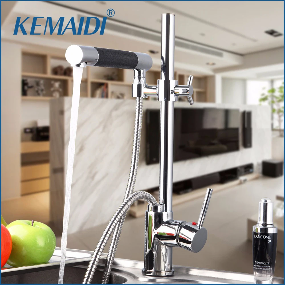 New Design Pull Down Kitchen Faucet Polished Chrome Deck Mount One Hole & Handle Mixer Tap Mixer Taps 360 degree Swivel Faucets
New Design Pull Down Kitchen Faucet Polished Chrome Deck Mount One Hole & Handle Mixer Tap Mixer Taps 360 degree Swivel Faucets