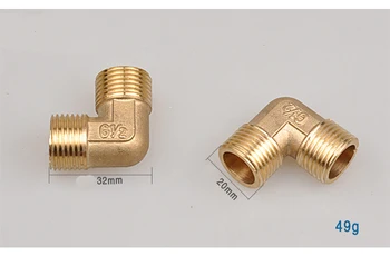 2pcs Full Copper thickening G1/2" Male L Type pipe gas pipe fittings Elbow Tube Connectors
2pcs Full Copper thickening G1/2" Male L Type pipe gas pipe fittings Elbow Tube Connectors