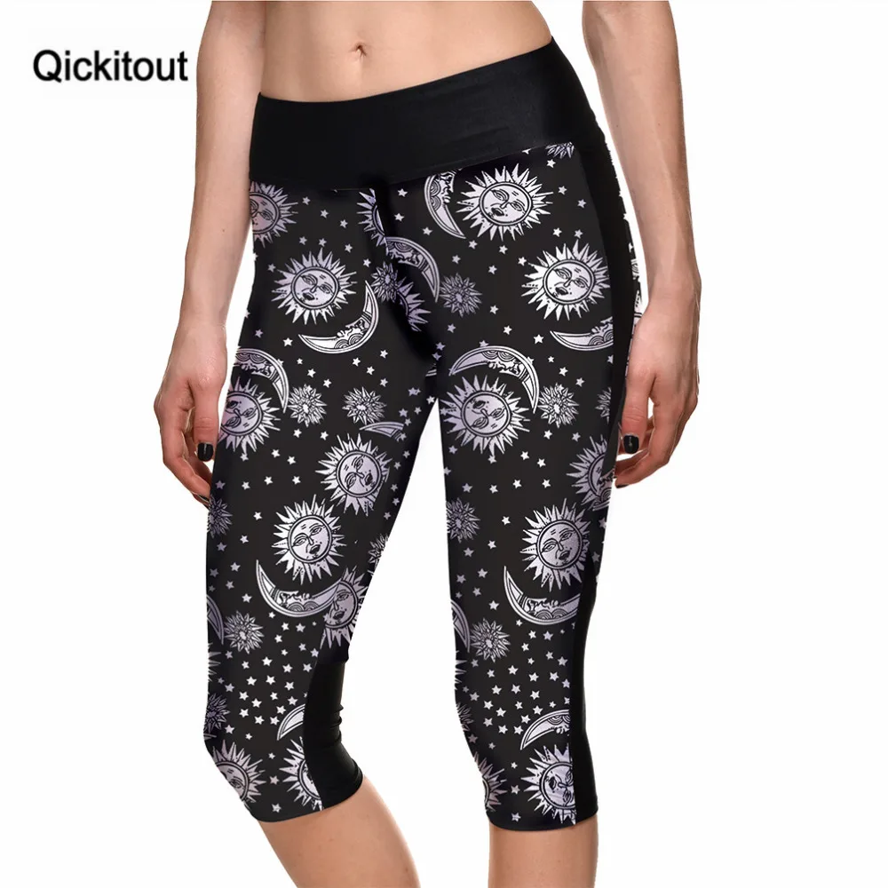 Qickitout Capril Pants Fitness Styles Women's Cartoon Sun&Moon Smile Capris Pants Slim Leggings Breathable Quick Dry Trousers
Qickitout Capril Pants Fitness Styles Women's Cartoon Sun&Moon Smile Capris Pants Slim Leggings Breathable Quick Dry Trousers