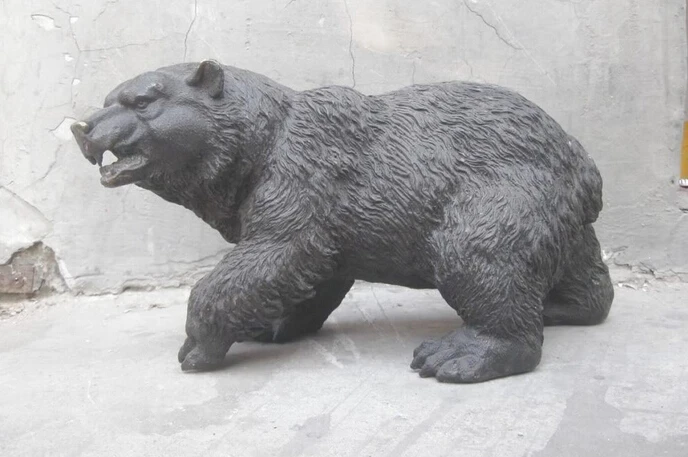wholesale factory 8" Chinese copper bronze carved beautiful black bear Sculpture Statue
wholesale factory 8" Chinese copper bronze carved beautiful black bear Sculpture Statue