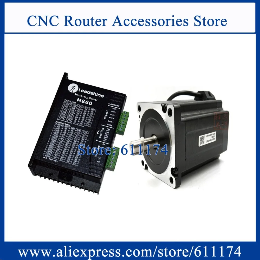 Original Leadshine 2 phase stepper motor driver M860/DMA860H/MA860C + 86HS45D 4.5N.m hybrid stepper motor with 4 wire
Original Leadshine 2 phase stepper motor driver M860/DMA860H/MA860C + 86HS45D 4.5N.m hybrid stepper motor with 4 wire