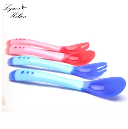 good price New PP Safety Temperature Sensing Spoon or fork Baby Flatware Feeding Spoon fork Infant kids Feeding Tools
good price New PP Safety Temperature Sensing Spoon or fork Baby Flatware Feeding Spoon fork Infant kids Feeding Tools
