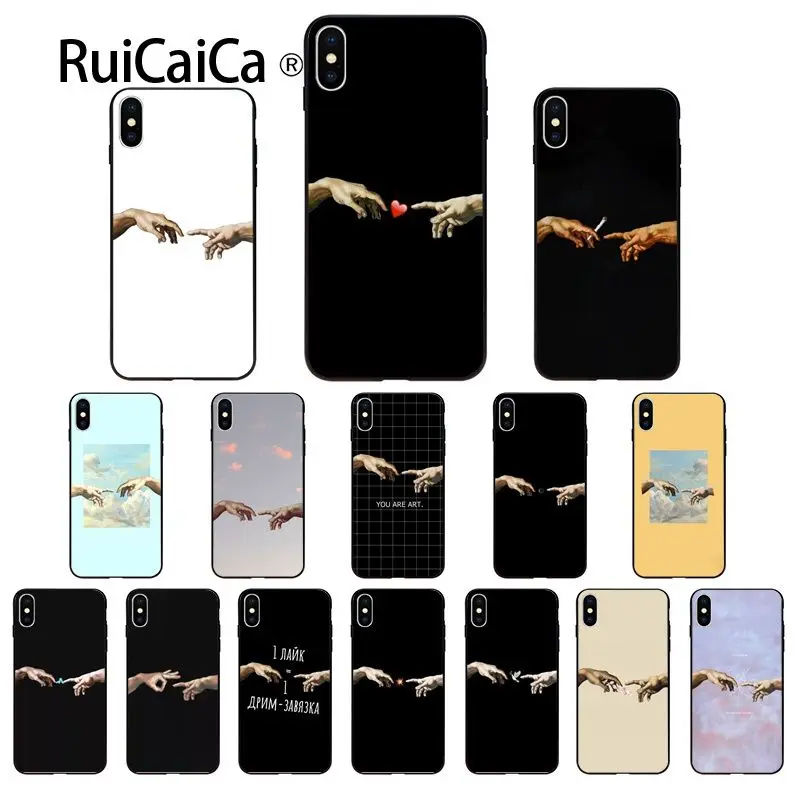 Ruicaica Art Давид статуя красочные милые аксессуары для телефонов Чехол iPhone 8 7 6 S Plus 5 5S