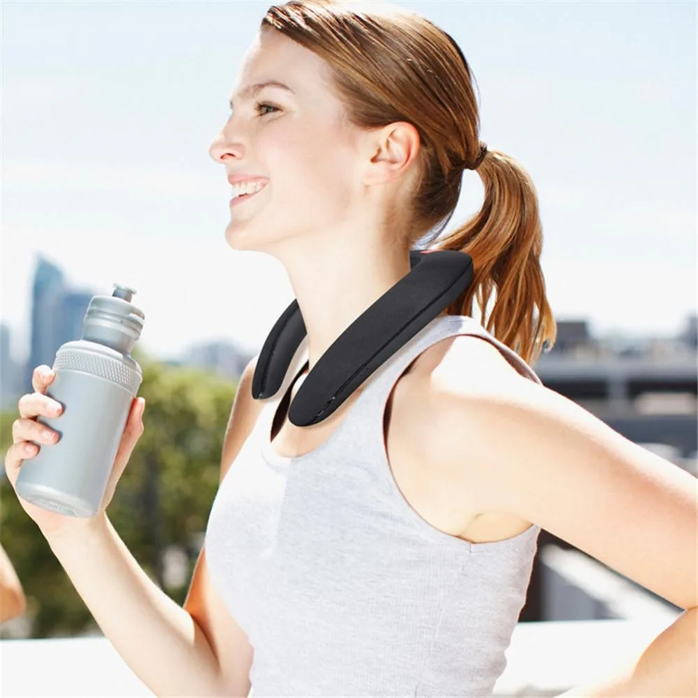 VIBEMAXX Wearable Bluetooth Speaker Neck Hanging Sport Wireless Speaker Deep Bass Subwoofer support MIC USB TF MP3 Music
VIBEMAXX Wearable Bluetooth Speaker Neck Hanging Sport Wireless Speaker Deep Bass Subwoofer support MIC USB TF MP3 Music