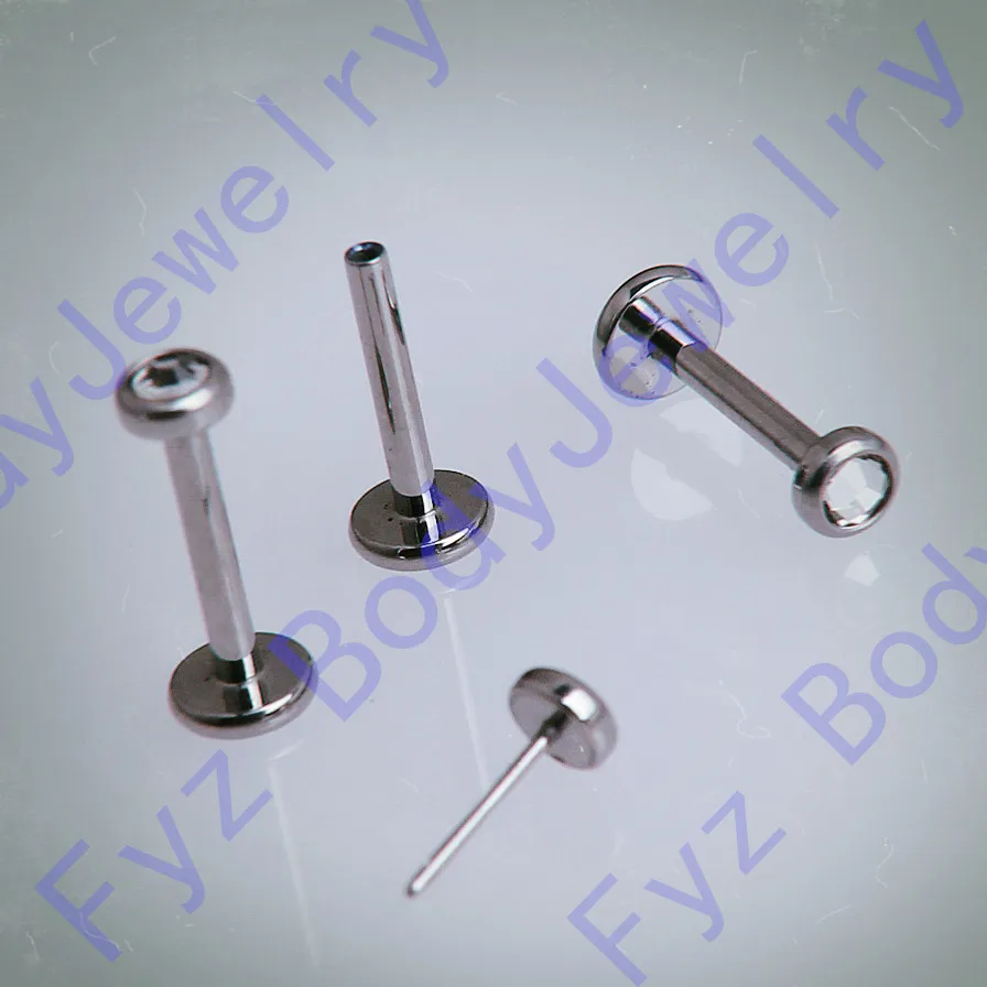 G23 Titanium Threadless Push Pin 18G Labret Lip Piercing And 16G Ear Cartilage Helix Tragus Stud Body Jewelry
G23 Titanium Threadless Push Pin 18G Labret Lip Piercing And 16G Ear Cartilage Helix Tragus Stud Body Jewelry