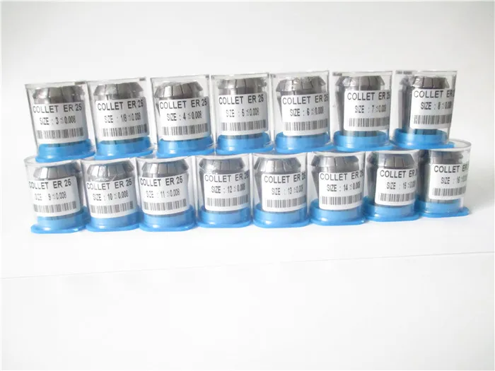 High Precision 3-16mm ER25 collets ER 25 Spring Collet Suitable for ER Collet Chuck Holder accuracy hardened collet
High Precision 3-16mm ER25 collets ER 25 Spring Collet Suitable for ER Collet Chuck Holder accuracy hardened collet