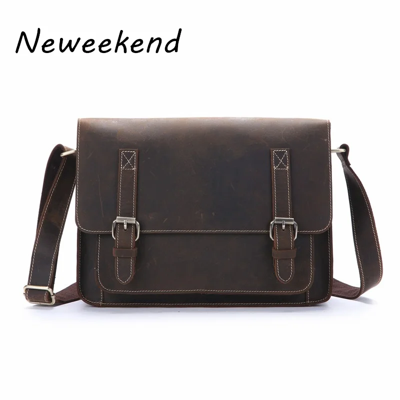 Men's Messenger Shoulder Bags Genuine Leather Crossbody iPad Bag Briefcase for Man Retro Cowhide Crazy Horse Business Travel
Men's Messenger Shoulder Bags Genuine Leather Crossbody iPad Bag Briefcase for Man Retro Cowhide Crazy Horse Business Travel