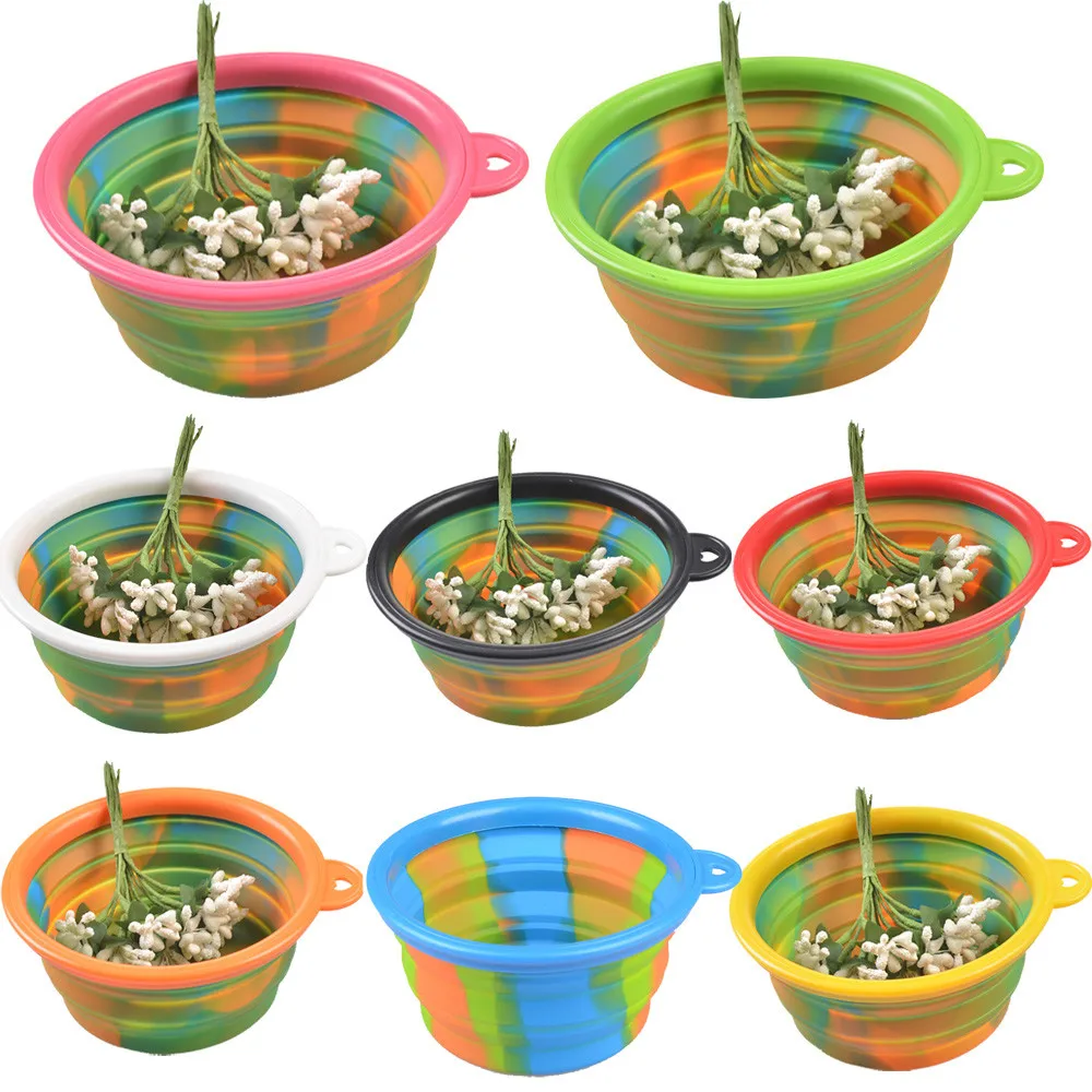 Camouflage Pet Silicone Bowl Collapsible Portable Folding Travel Food Water bebedouro para cachorro dog food bowl miska dla psa
Camouflage Pet Silicone Bowl Collapsible Portable Folding Travel Food Water bebedouro para cachorro dog food bowl miska dla psa