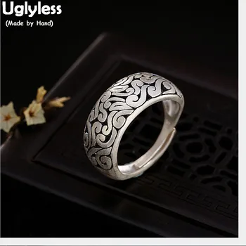 Uglyless 100% Real Solid 925 Sterling Silver Handmade Intestine Finger Rings for Women Ethnic Vines Open Ring Thai Silver Jewel
Uglyless 100% Real Solid 925 Sterling Silver Handmade Intestine Finger Rings for Women Ethnic Vines Open Ring Thai Silver Jewel