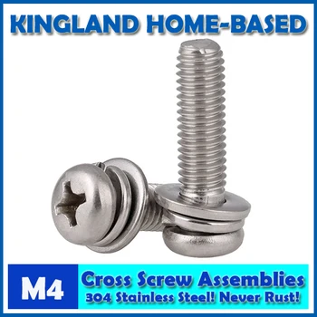 M4 GB9074.8 Phillips Cross Recessed Small Pan Head Screw Plain And Spring Washer Assemblies 304 Stainless Steel Machine Screws
M4 GB9074.8 Phillips Cross Recessed Small Pan Head Screw Plain And Spring Washer Assemblies 304 Stainless Steel Machine Screws